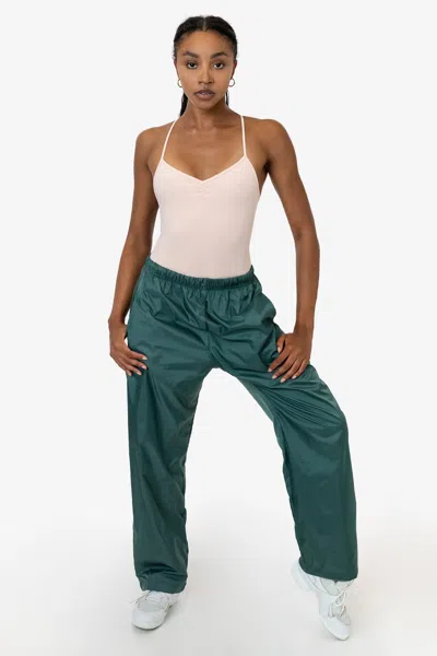 Los Angeles Apparel Rnf405 Unisex - Nylon Taffeta Lined Track Pant In Blue