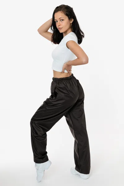 Los Angeles Apparel Rnf405 Unisex - Nylon Taffeta Lined Track Pant In Brown