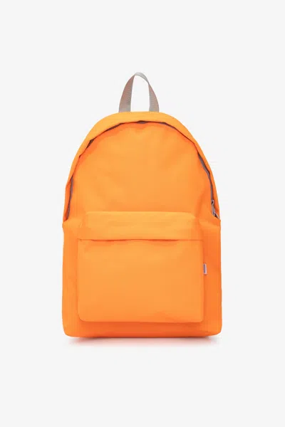 Los Angeles Apparel Rnp500 - Heavy Duty Nylon Backpack In Orange/silver