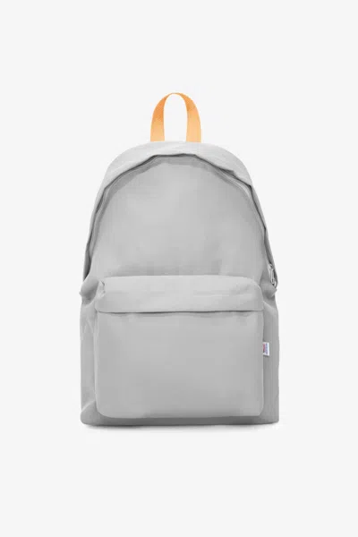 Los Angeles Apparel Rnp500 - Heavy Duty Nylon Backpack In Silver/orange