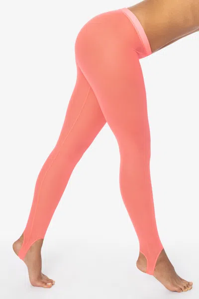Los Angeles Apparel Rns3269 - Micro Mesh Stirrup Legging In Pink
