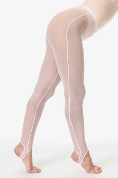 Los Angeles Apparel Rns3269 - Micro Mesh Stirrup Legging In Pink