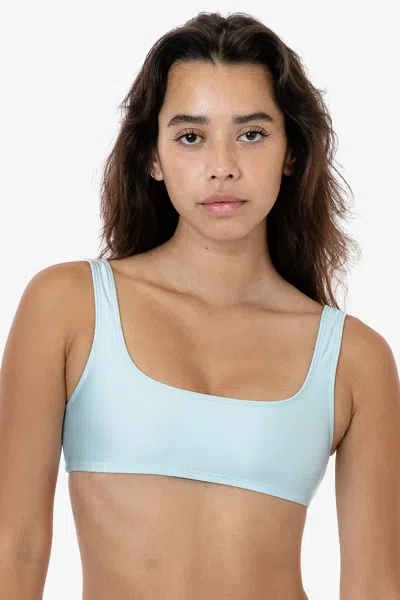 Los Angeles Apparel Rnt3005 - Square Neck Bikini Top In Blue