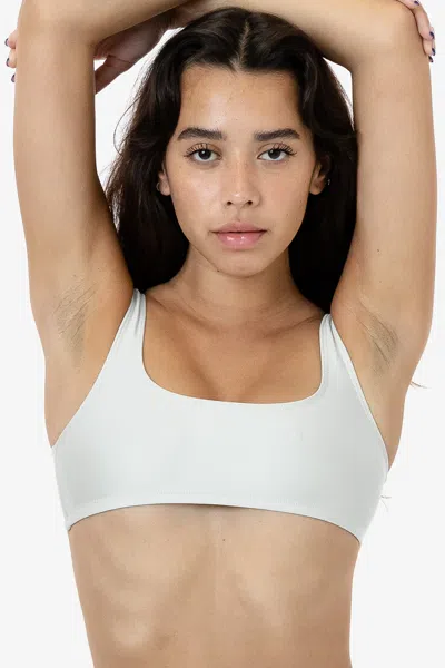 Los Angeles Apparel Rnt3005 - Square Neck Bikini Top In White