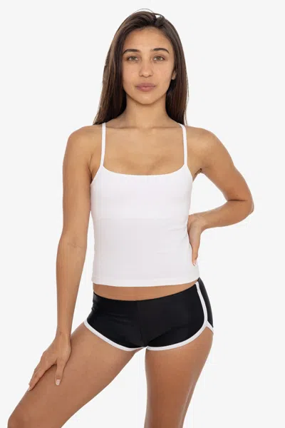 Los Angeles Apparel Rnt3503 - Nylon Tricot Micro Running Short In Black
