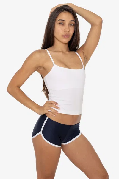 Los Angeles Apparel Rnt3503 - Nylon Tricot Micro Running Short In Blue