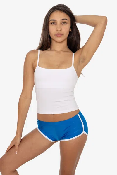 Los Angeles Apparel Rnt3503 - Nylon Tricot Micro Running Short In Blue