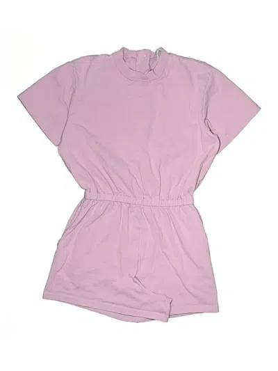 Pre-owned Los Angeles Apparel Kids' Romper In Pink
