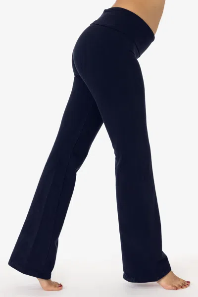 Los Angeles Apparel Rsf300gd - Stretch Fleece Winter Yoga Legging In Blue