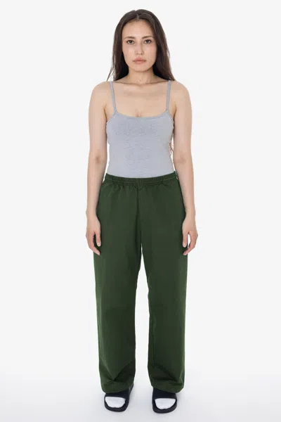 Los Angeles Apparel Rtwl405gd - Prison Pant - Poly Cotton Wide Leg Pant In Green