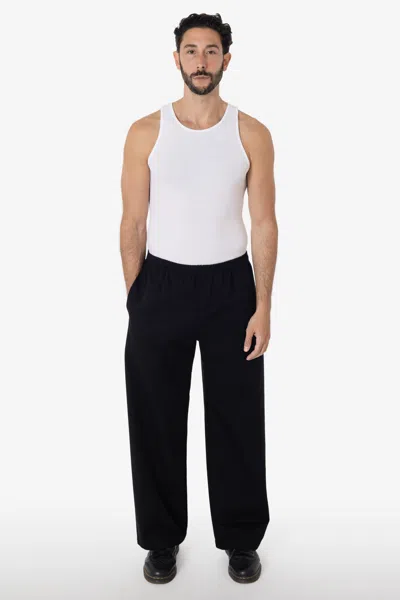Los Angeles Apparel Rtwl405gd - Prison Pant - Poly Cotton Wide Leg Pant In Black