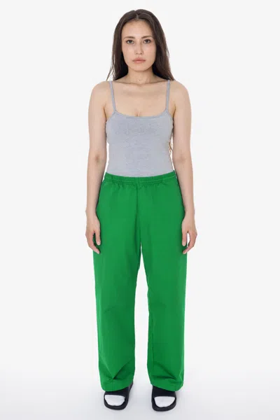 Los Angeles Apparel Rtwl405gd - Prison Pant - Poly Cotton Wide Leg Pant In Green