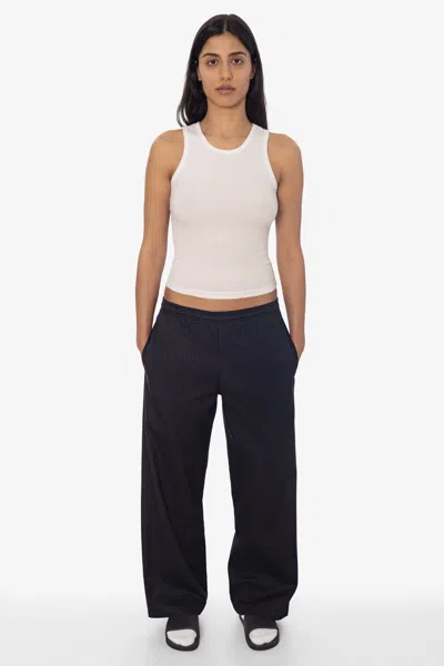 Los Angeles Apparel Rtwl405gd - Prison Pant - Poly Cotton Wide Leg Pant In Black