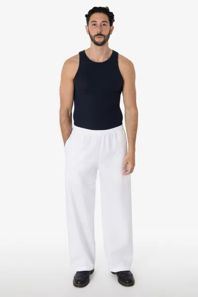 Los Angeles Apparel Rtwl405gd - Prison Pant - Poly Cotton Wide Leg Pant In White