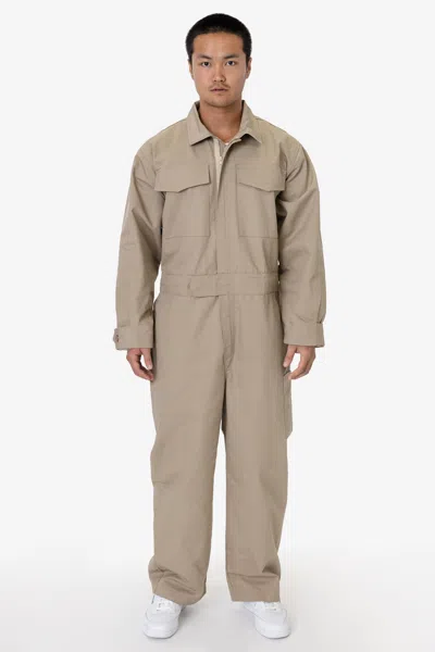 Los Angeles Apparel Rtwl450 - Men's Coverall In Neutral