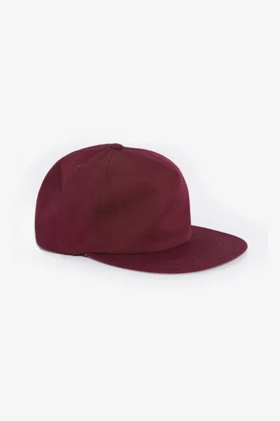 Los Angeles Apparel Rtwlsb500 - Poly Cotton Twill 5 Panel Hat In Burgundy