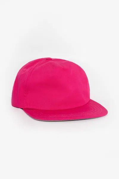 Los Angeles Apparel Rtwlsb500 - Poly Cotton Twill 5 Panel Hat In Fuchsia