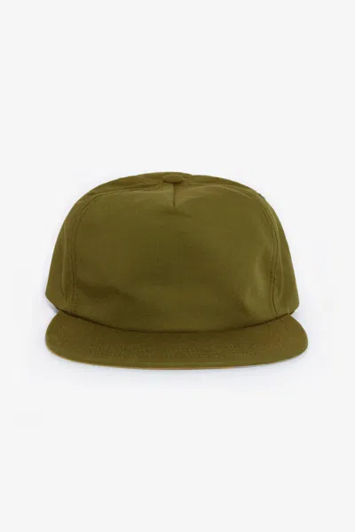 Los Angeles Apparel Rtwlsb500 - Poly Cotton Twill 5 Panel Hat In Olive