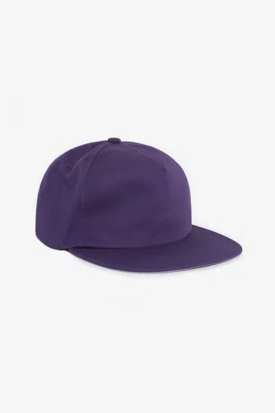 Los Angeles Apparel Rtwlsb500 - Poly Cotton Twill 5 Panel Hat In Purple