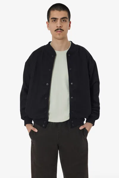 Los Angeles Apparel Rw499 - Wool Club Jacket In Black