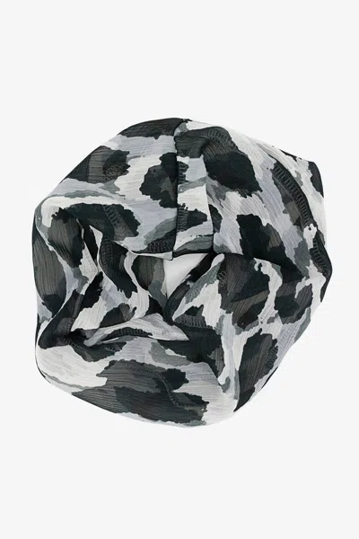 Los Angeles Apparel Scrunch01 - Maxi Chiffon Scrunchie In Grey Blur