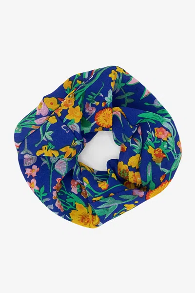 Los Angeles Apparel Scrunch01 - Maxi Chiffon Scrunchie In Royal
