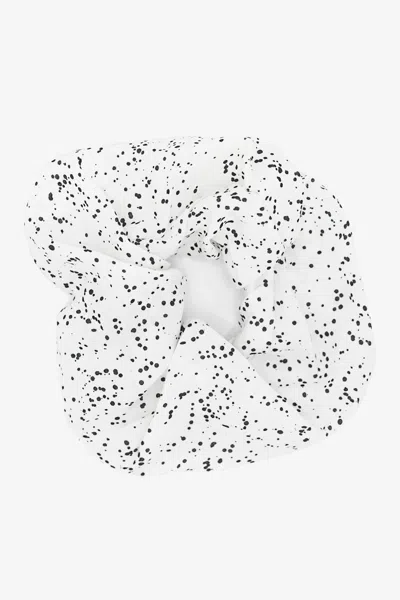 Los Angeles Apparel Scrunch02 - Maxi Rayon Scrunchie In Black Splatter