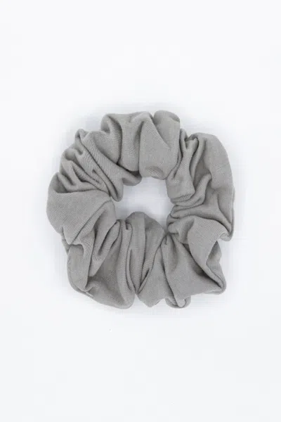 Los Angeles Apparel Scrunchgd - Garment Dye Scrunchie In Silver Mist