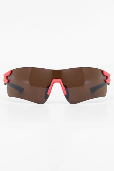 Los Angeles Apparel Sgsport - Shield Sport Sunglasses In Fiery Rose
