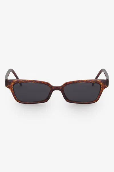 Los Angeles Apparel Sgvn139 - Slim Shade Sunglasses In Tortoise