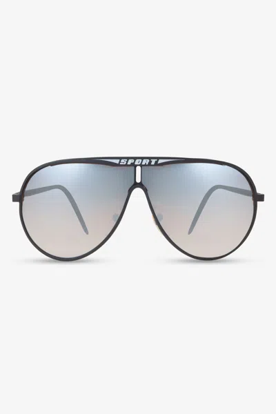 Los Angeles Apparel Sgvn164 - Sports Aviator Sunglasses In Gray