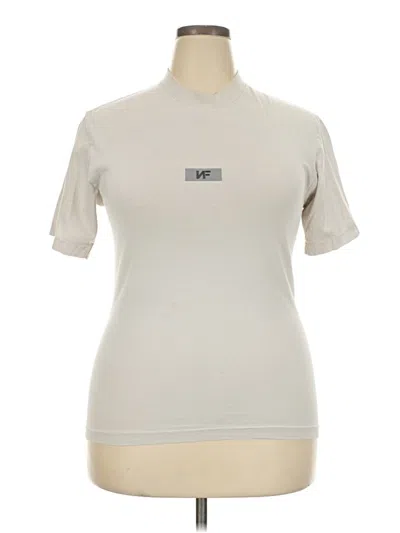 Pre-owned Los Angeles Apparel Short Sleeve Turtleneck In Ivory