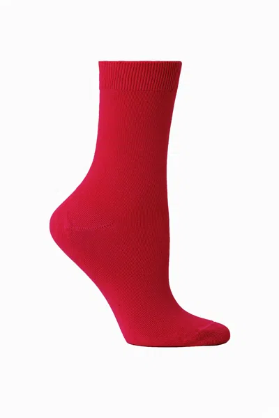 Los Angeles Apparel Smrsock - Summer Sock In Red
