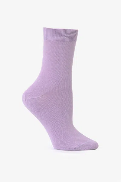 Los Angeles Apparel Smrsock - Summer Sock In Purple