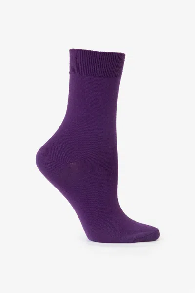 Los Angeles Apparel Smrsock - Summer Sock In Purple