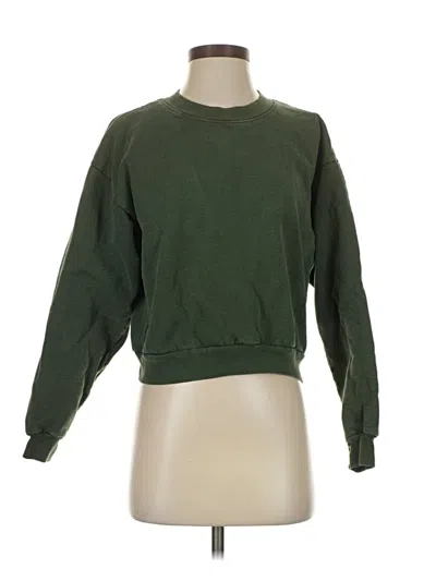 Pre-owned Los Angeles Apparel Sweatshirt In Green