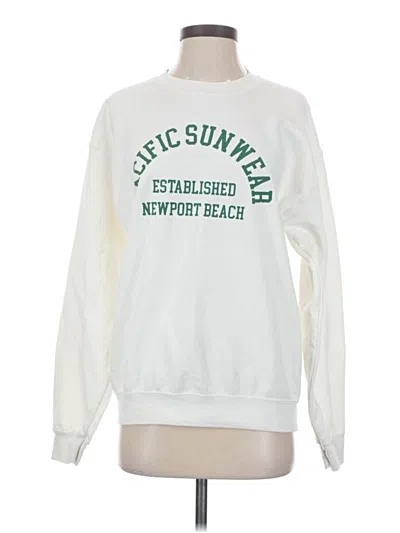 Pre-owned Los Angeles Apparel Sweatshirt In White
