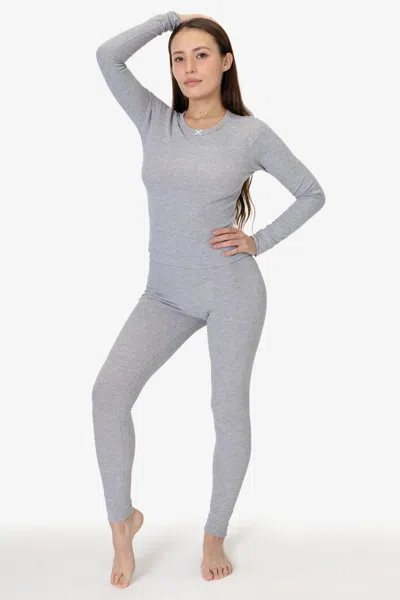 Los Angeles Apparel T3280 - Baby Thermal Legging In Gray