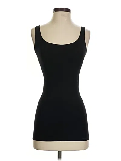 Pre-owned Los Angeles Apparel Tank Top Black Strapless Neckline Tops