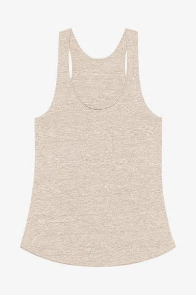 Los Angeles Apparel Tr3008 - Tri-blend Racerback Tank In Neutral