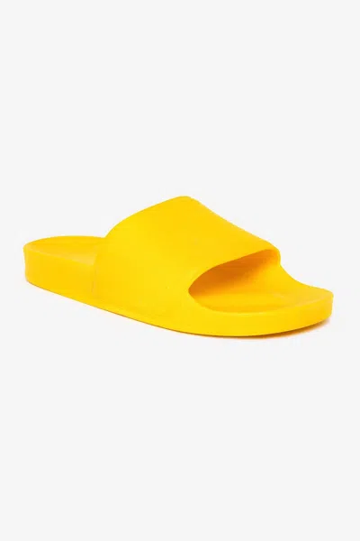 Los Angeles Apparel Unislide - Unisex Slides In Gold