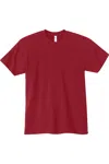 Los Angeles Apparel Usa-made Fine Jersey T-shirt In Pink