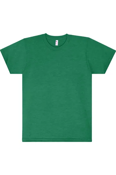 Los Angeles Apparel Usa-made Women´s 50/50 T-shirt In Green