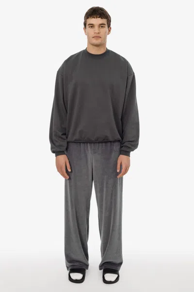 Los Angeles Apparel Vlr445gd - Garment Dye Velour Open Bottom Sweatpants In Multi