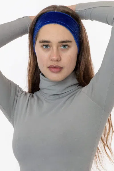 Los Angeles Apparel Vvtheadbnd - Velvet Headband In Royal Blue