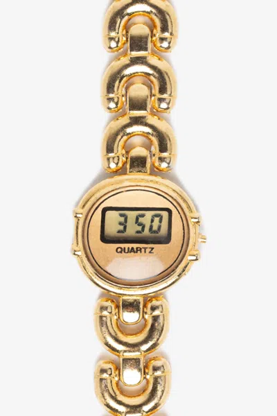 Los Angeles Apparel Wchra41 - Chain Bracelet Watch In Gold