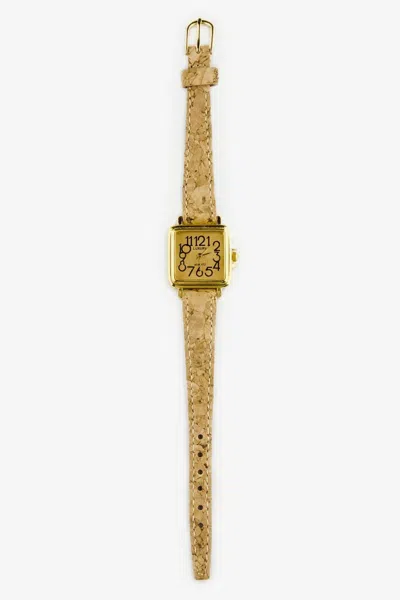 Los Angeles Apparel Wchrcor - The Cork Watch In Natural