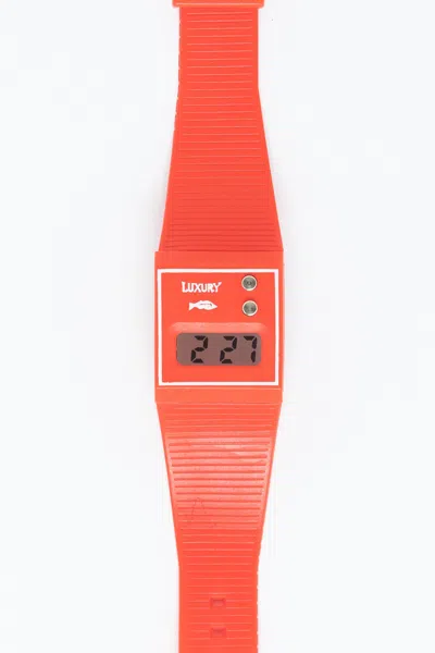 Los Angeles Apparel Wchrtrans - The Transparent Watch In Red