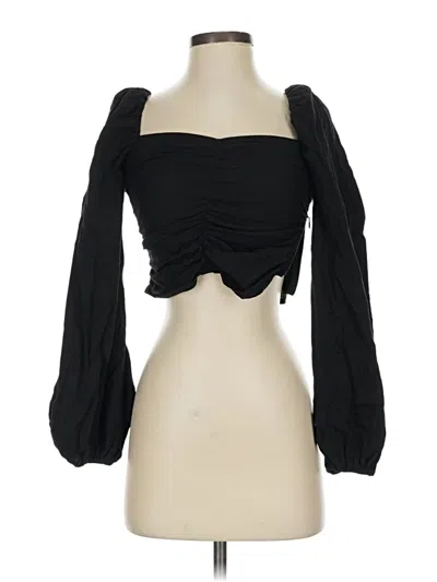 Pre-owned Los Angeles Atelier & Other Stories 3/4 Sleeve Blouse In Black