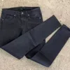 Los Angeles Denim Company Victoria Wax Coated Skinny Jean In Charcoal In Pink